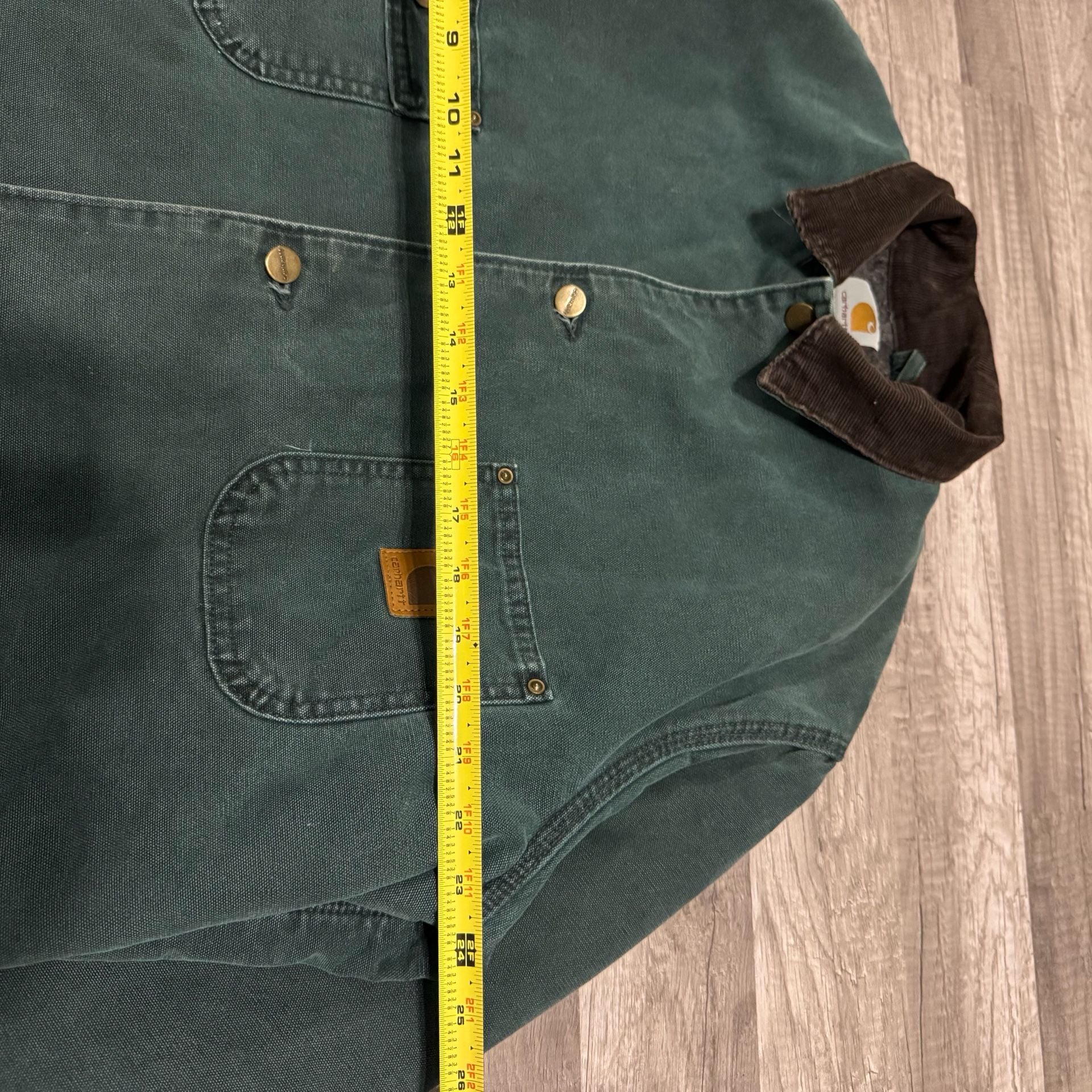 Carhartt C02HTG Chore Jacket Size Tall Large Green 8