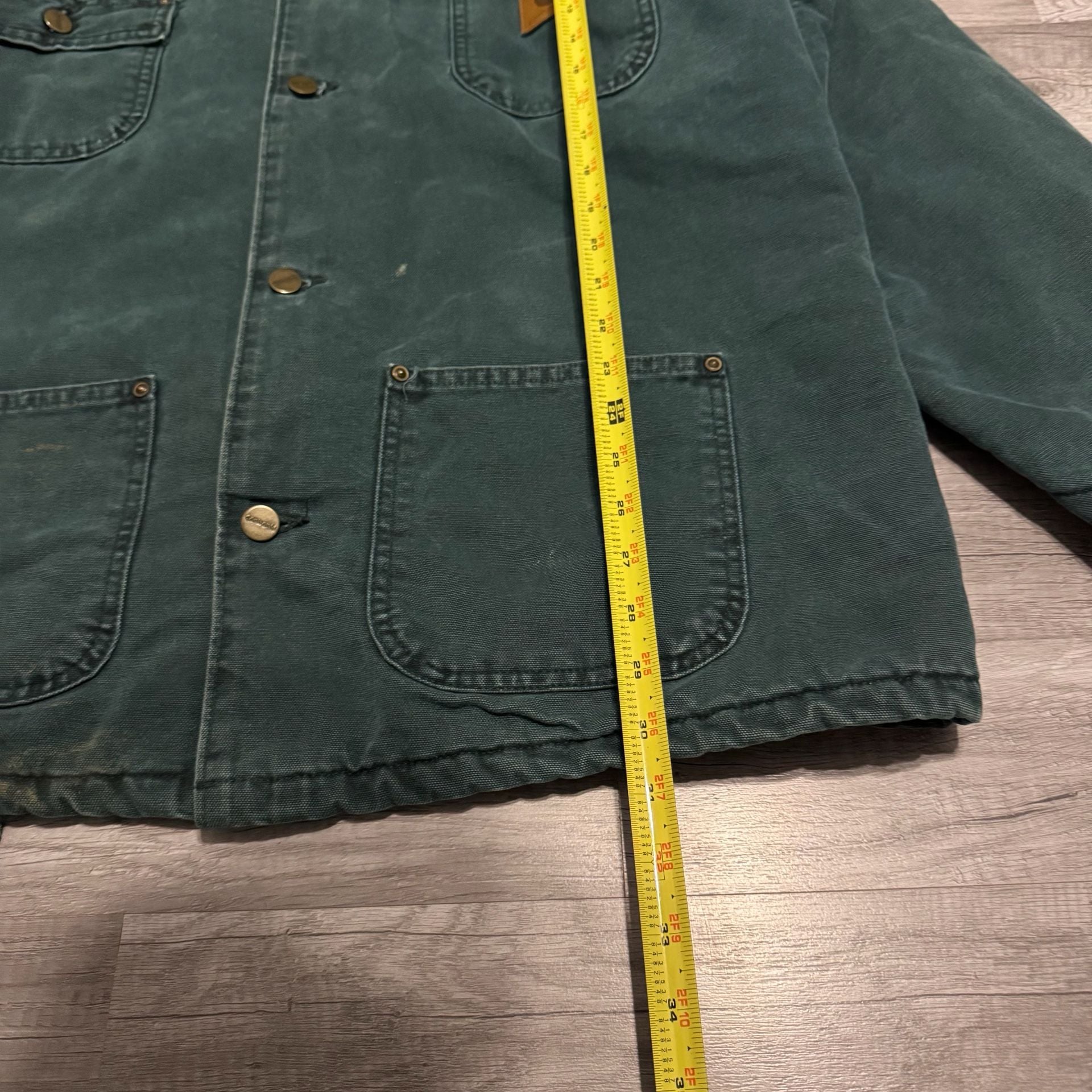 Carhartt C02HTG Chore Jacket Size Tall Large Green 9