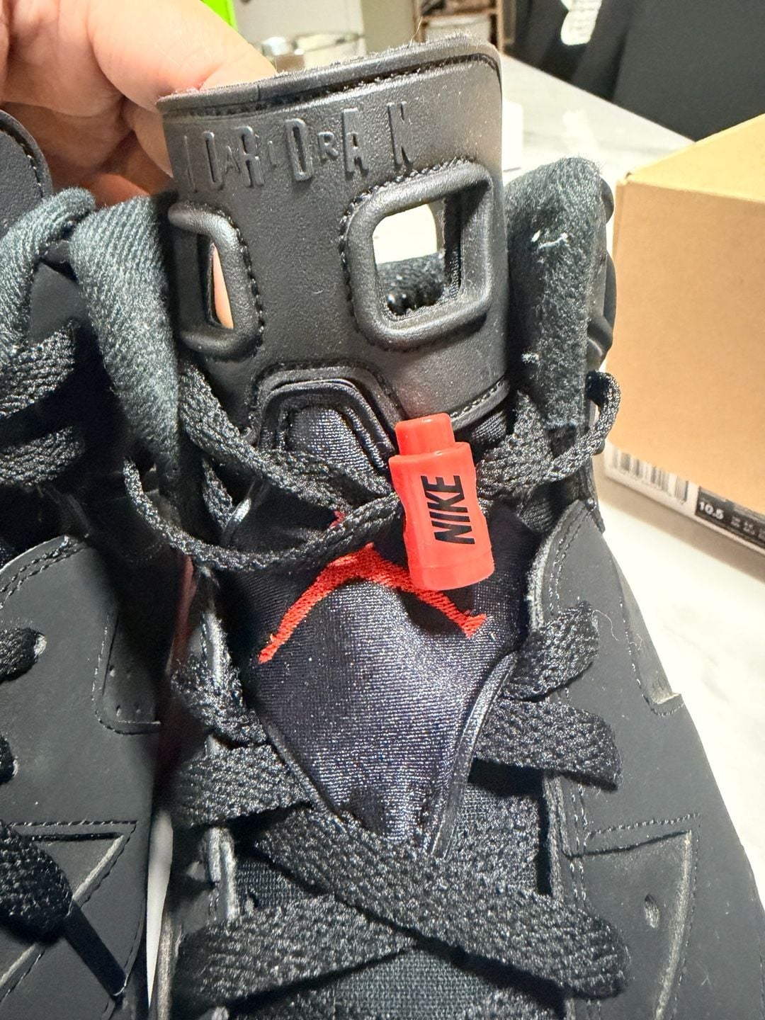 Jordan Air Jordan 6 Retro Size 10.5 Black Infrared Sneakers 13