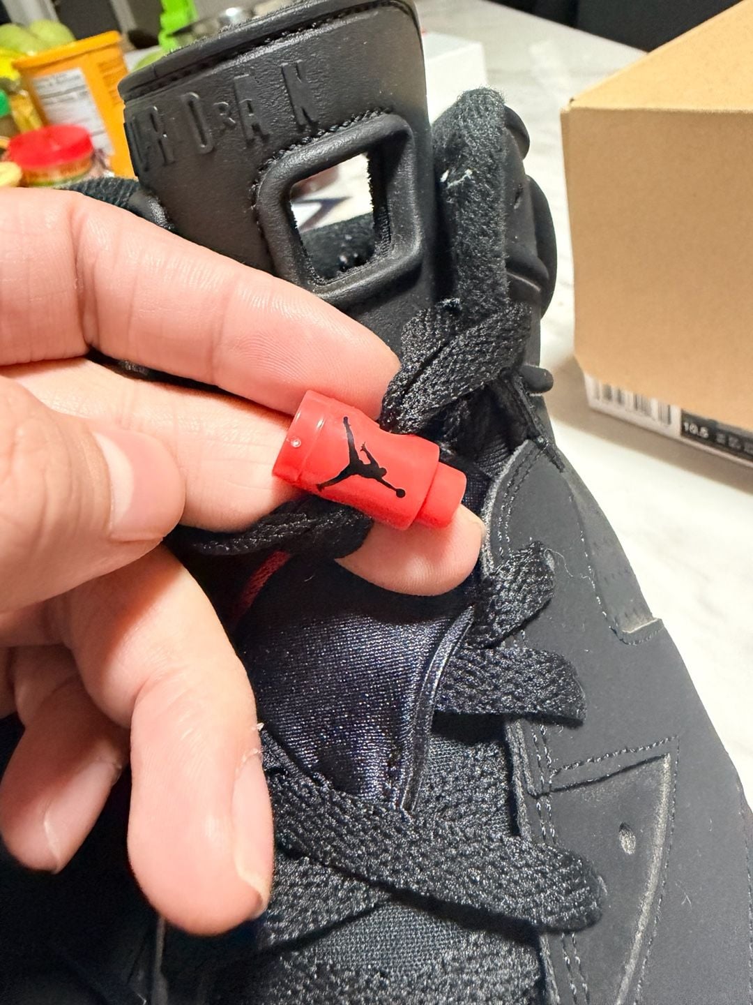 Jordan Air Jordan 6 Retro Size 10.5 Black Infrared Sneakers 14