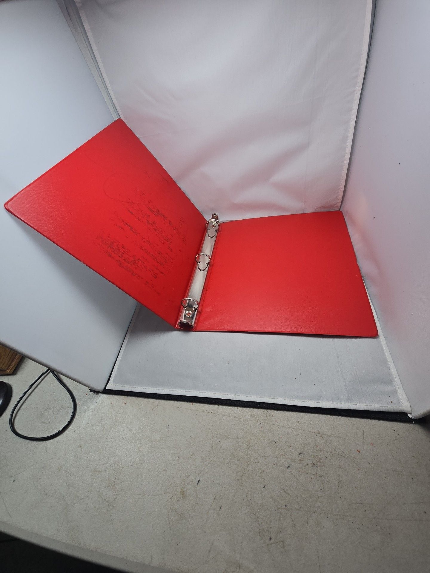 American Red Cross 3-Ring Binder Red Vinyl 3