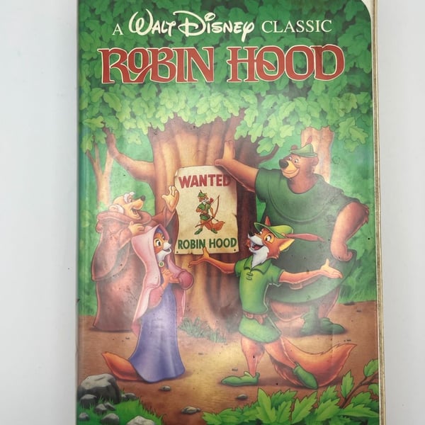 Walt Disney Robin Hood VHS vintage