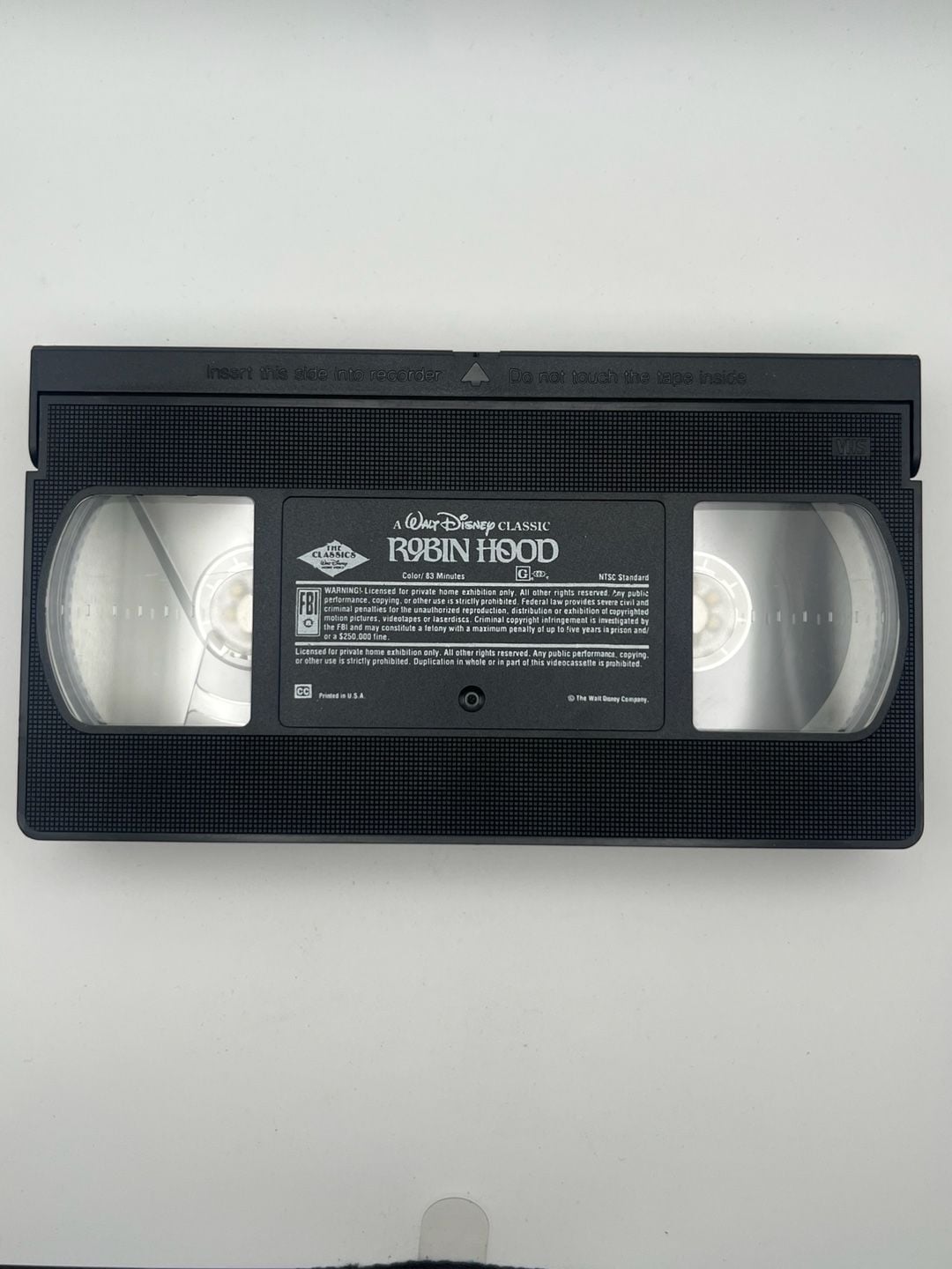 Walt Disney Robin Hood VHS vintage 3