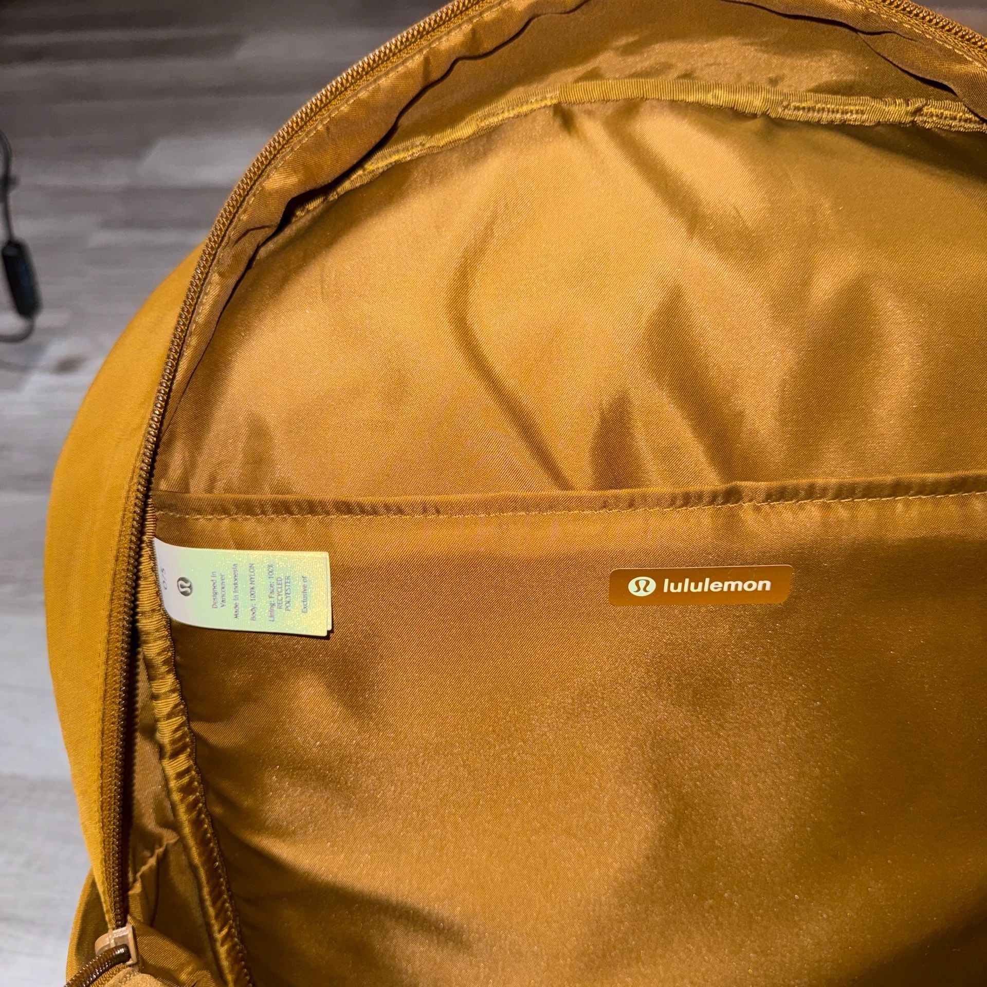 Lululemon Everywhere Backpack 22L O/S Gold Nylon 6