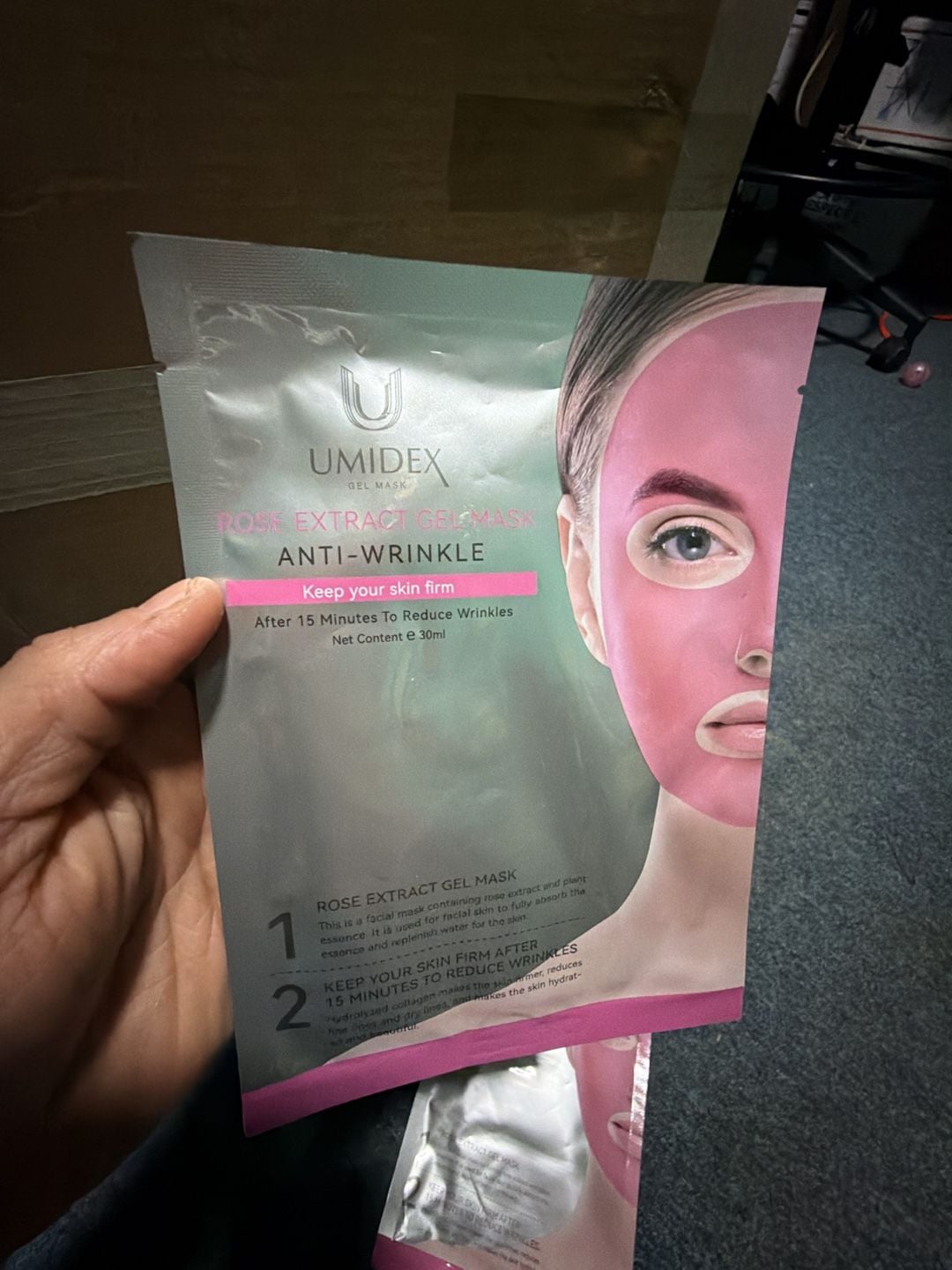 #396 Umidex Rose Extract Gel Mask Anti-Wrinkle 2 Pack 2