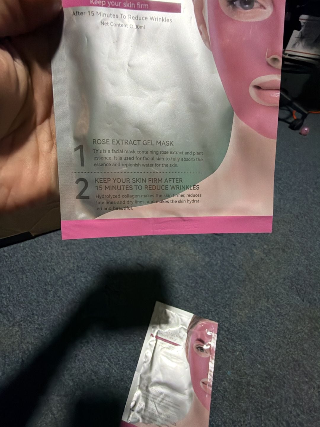 #396 Umidex Rose Extract Gel Mask Anti-Wrinkle 2 Pack 3