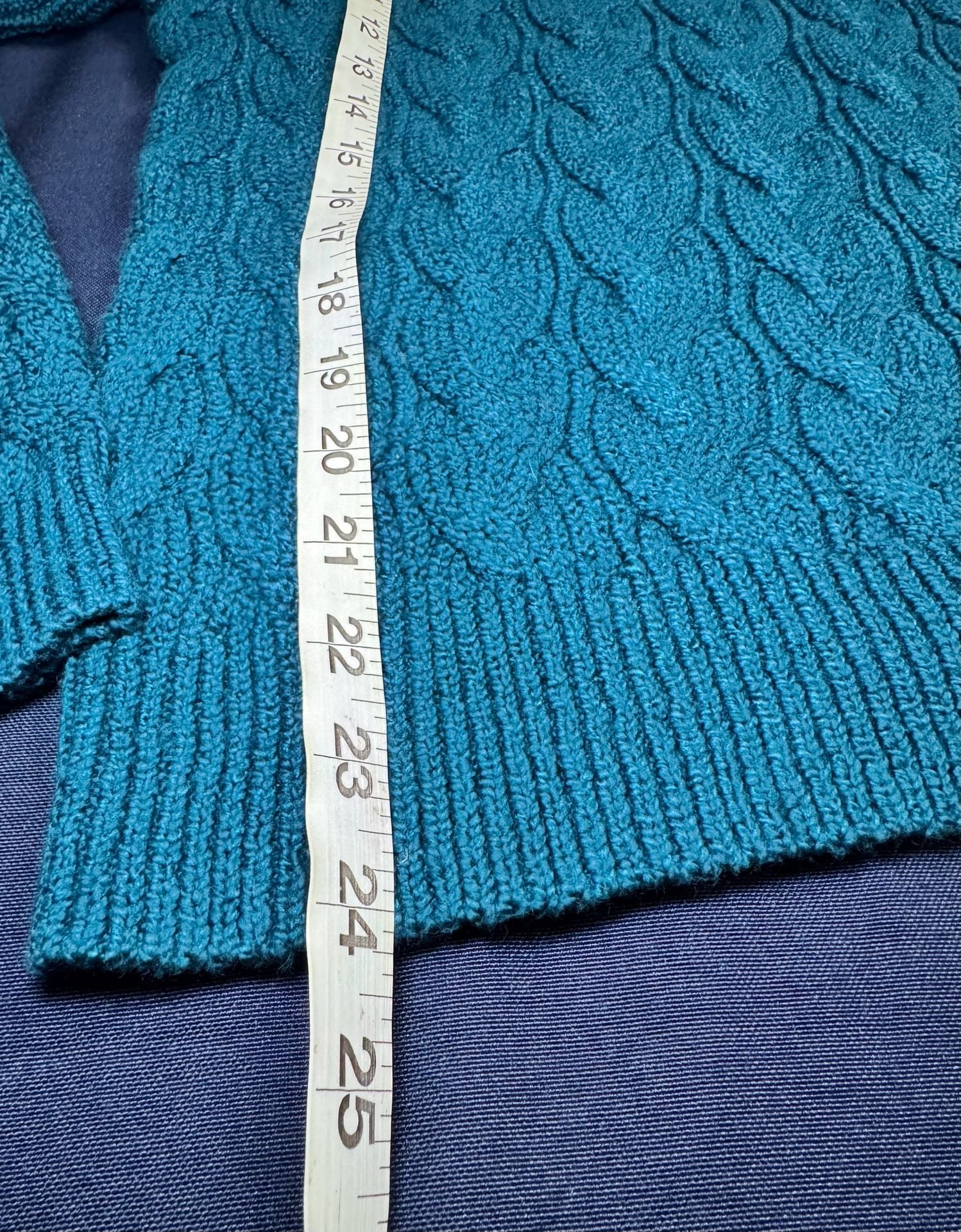 J.Crew Cable Mockneck Sweater M Peacock Blue NWT 7