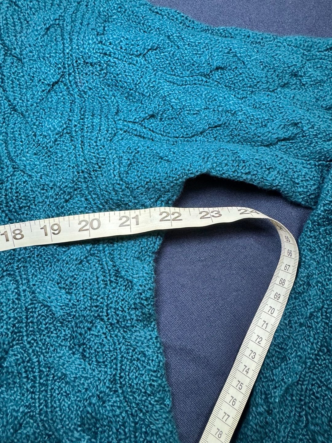 J.Crew Cable Mockneck Sweater M Peacock Blue NWT 8