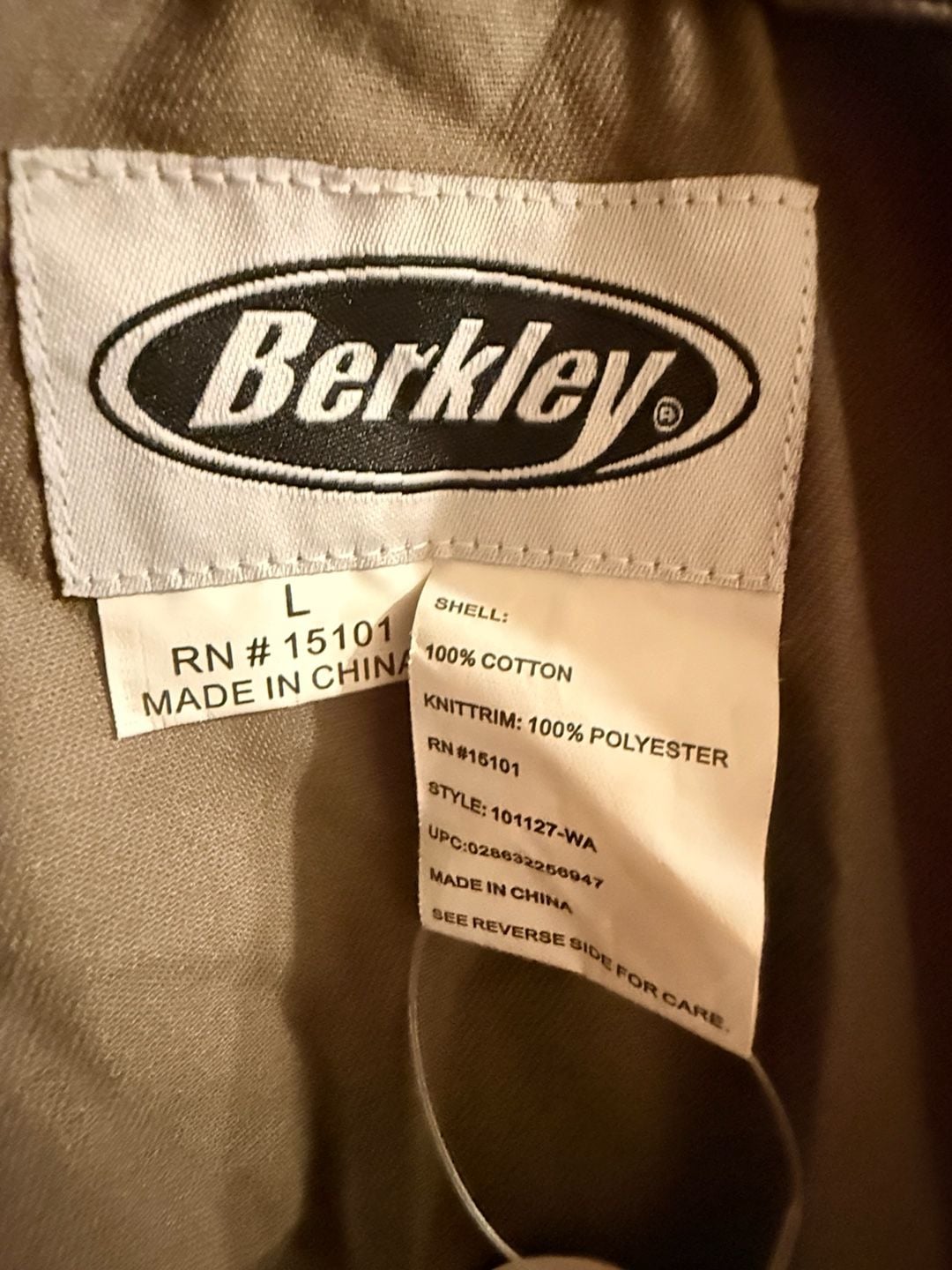 Berkley Fly Fishing Vest Multi Pocket Cargo Outdoor Moss Green NWT 10