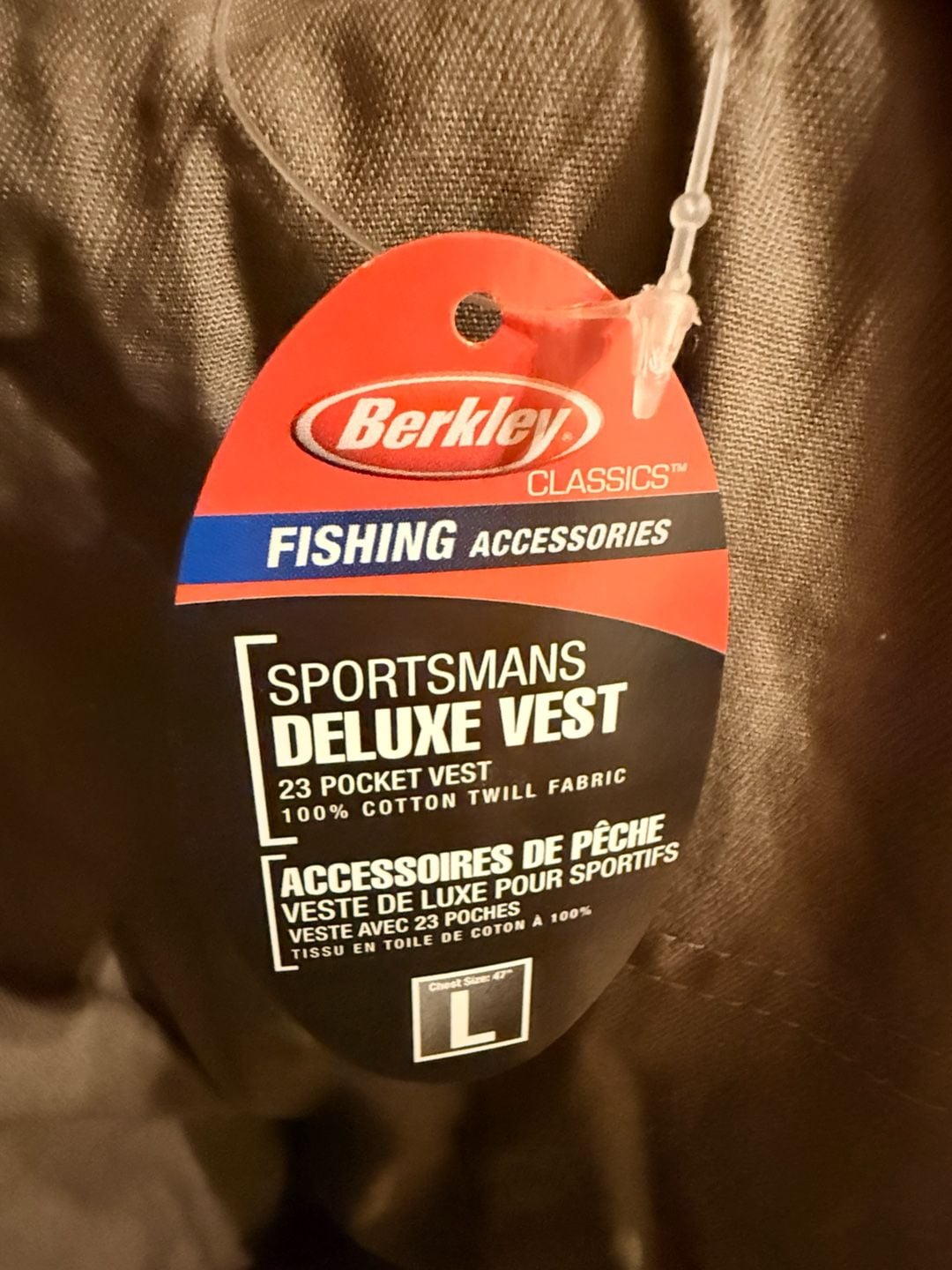 Berkley Fly Fishing Vest Multi Pocket Cargo Outdoor Moss Green NWT 11