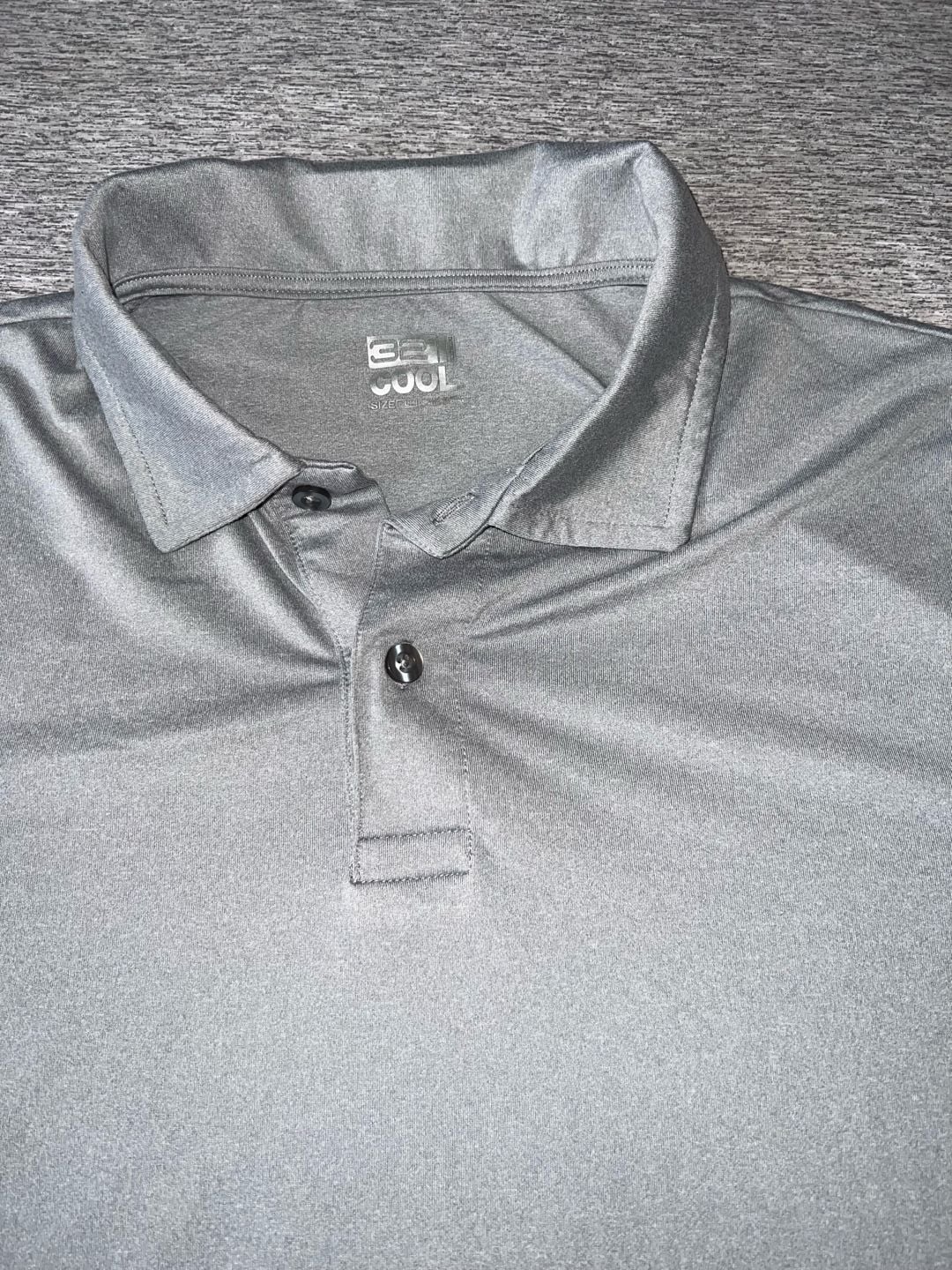 32 Degrees Cool Men’s Polo Shirt Size L Gray Heathered Short Sleeve 5