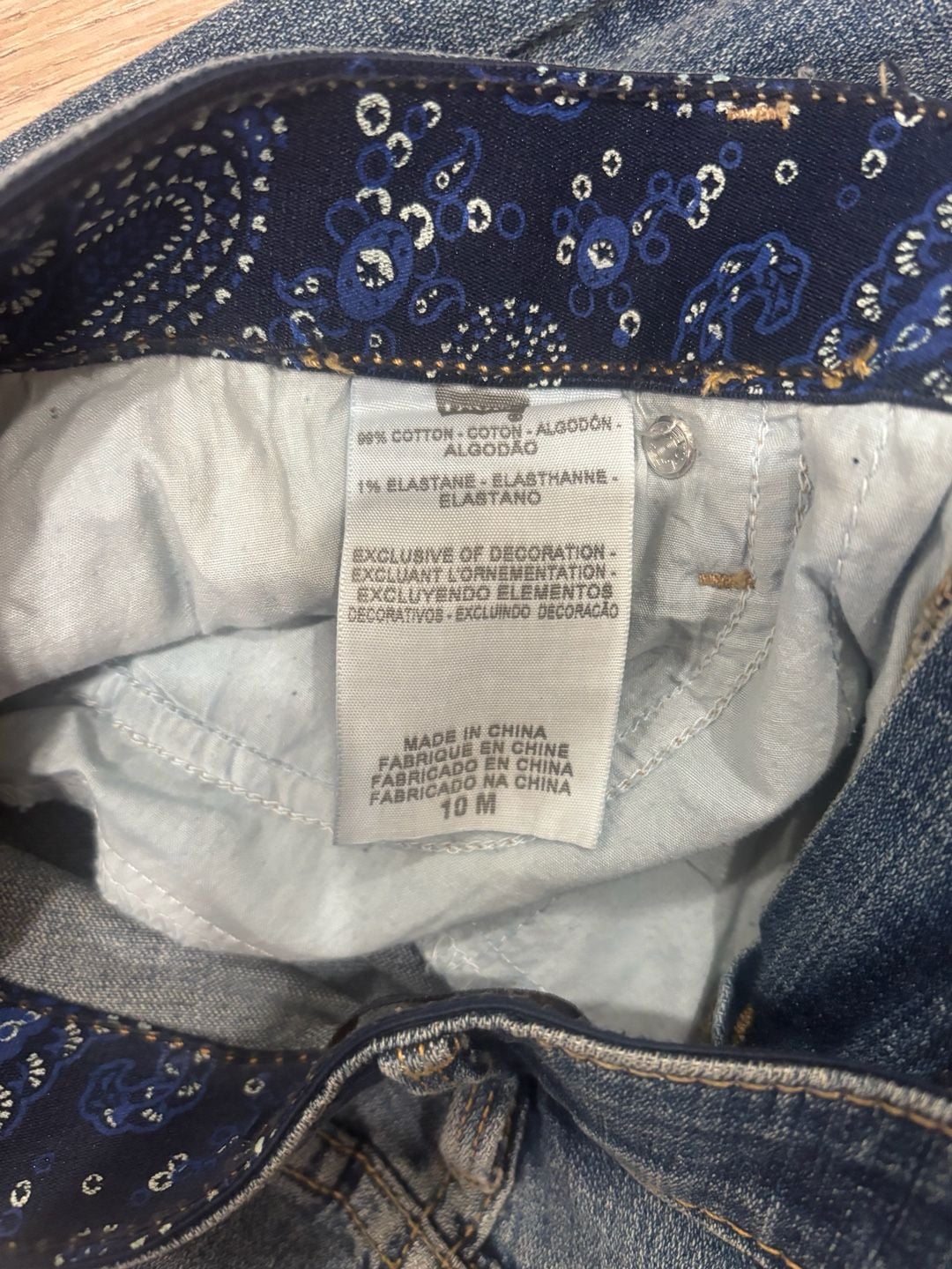 Levi's Perfect Waist Boot Cut 525 Jeans Size 10M Blue Denim 5