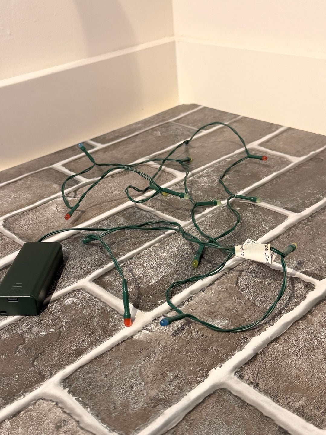 Christmas Lights Multicolor Mini String Lights Green Wire 3