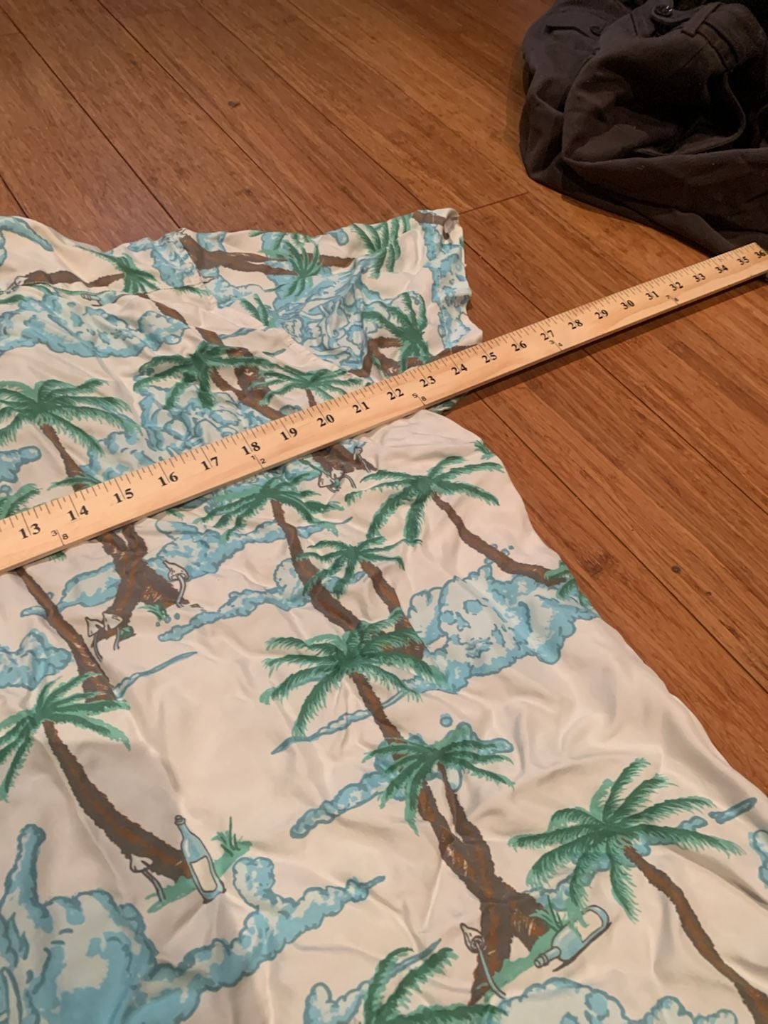 Crown & Ivy Palm Tree Beach Print Short Sleeve Button Down Shirt 5