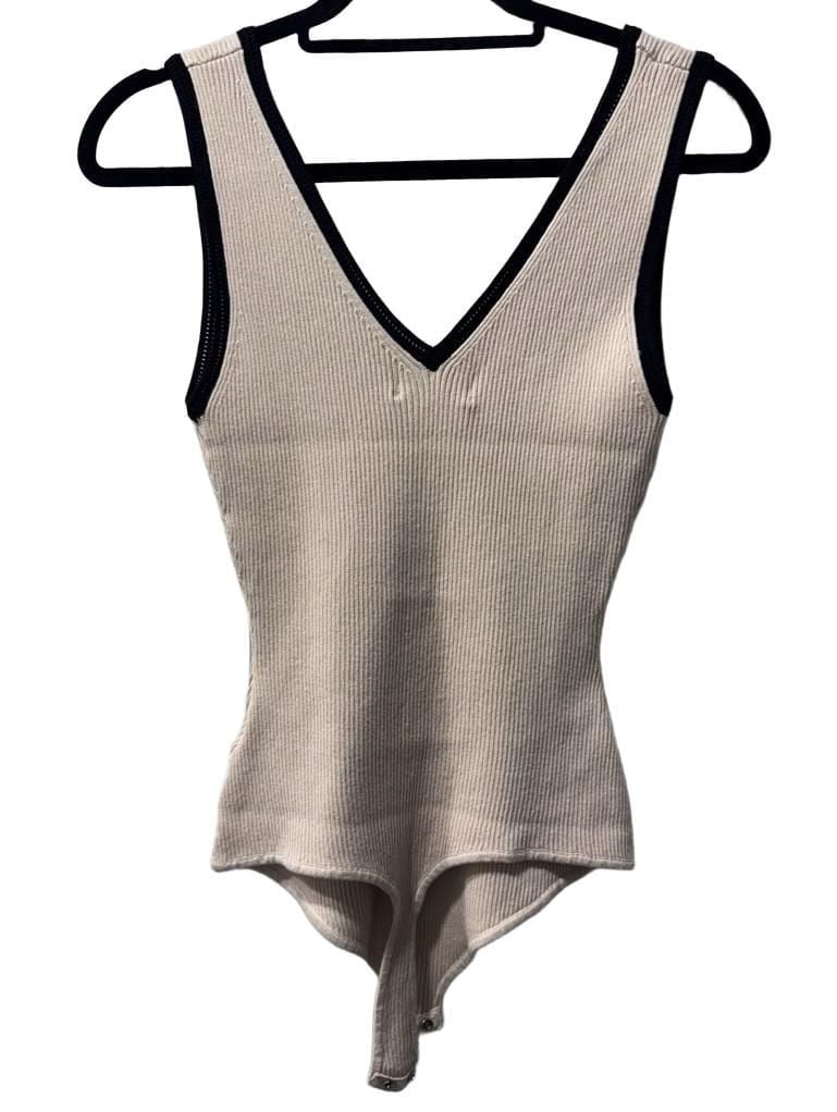 Caroline Constas Cream Bodysuit 4