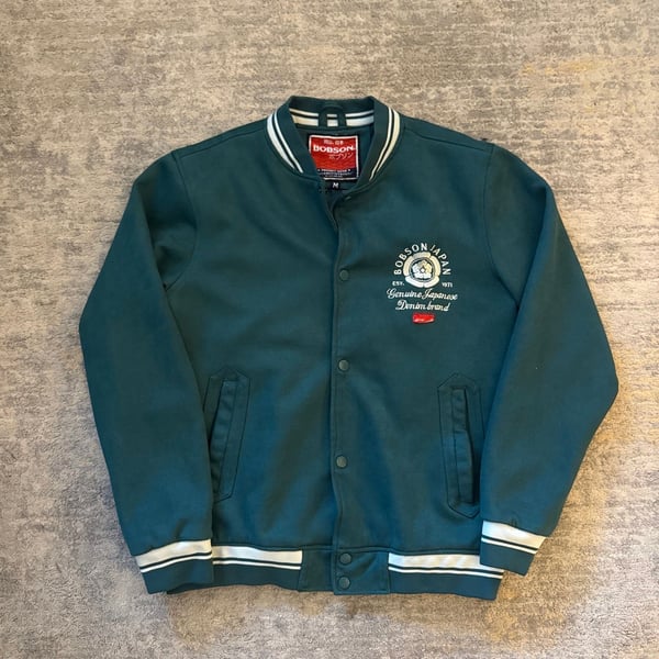 Bobson Japan Varsity Jacket Size M Green