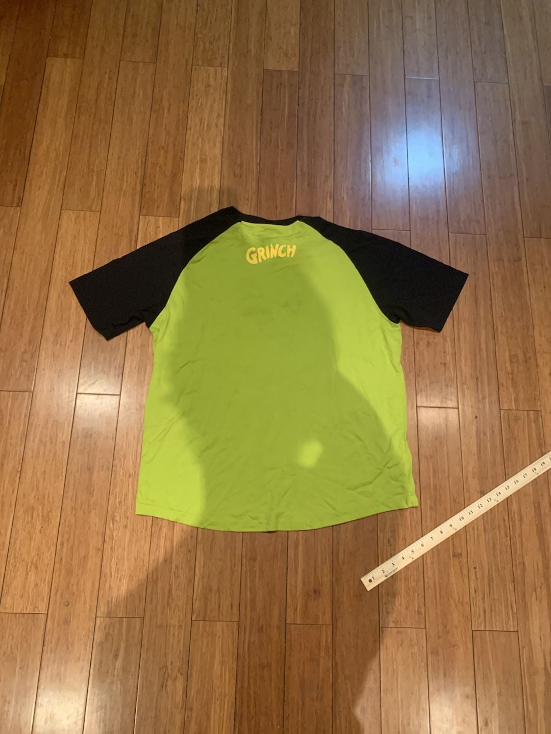Universal Studios The Grinch Raglan T-Shirt Size 2XL Green Black 4