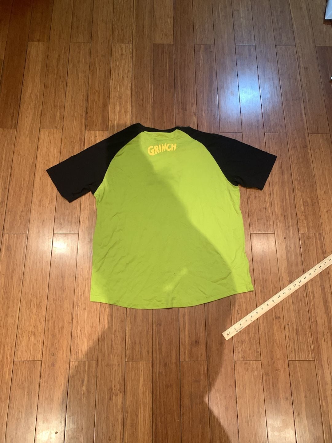 Universal Studios The Grinch Raglan T-Shirt Size 2XL Green Black 5