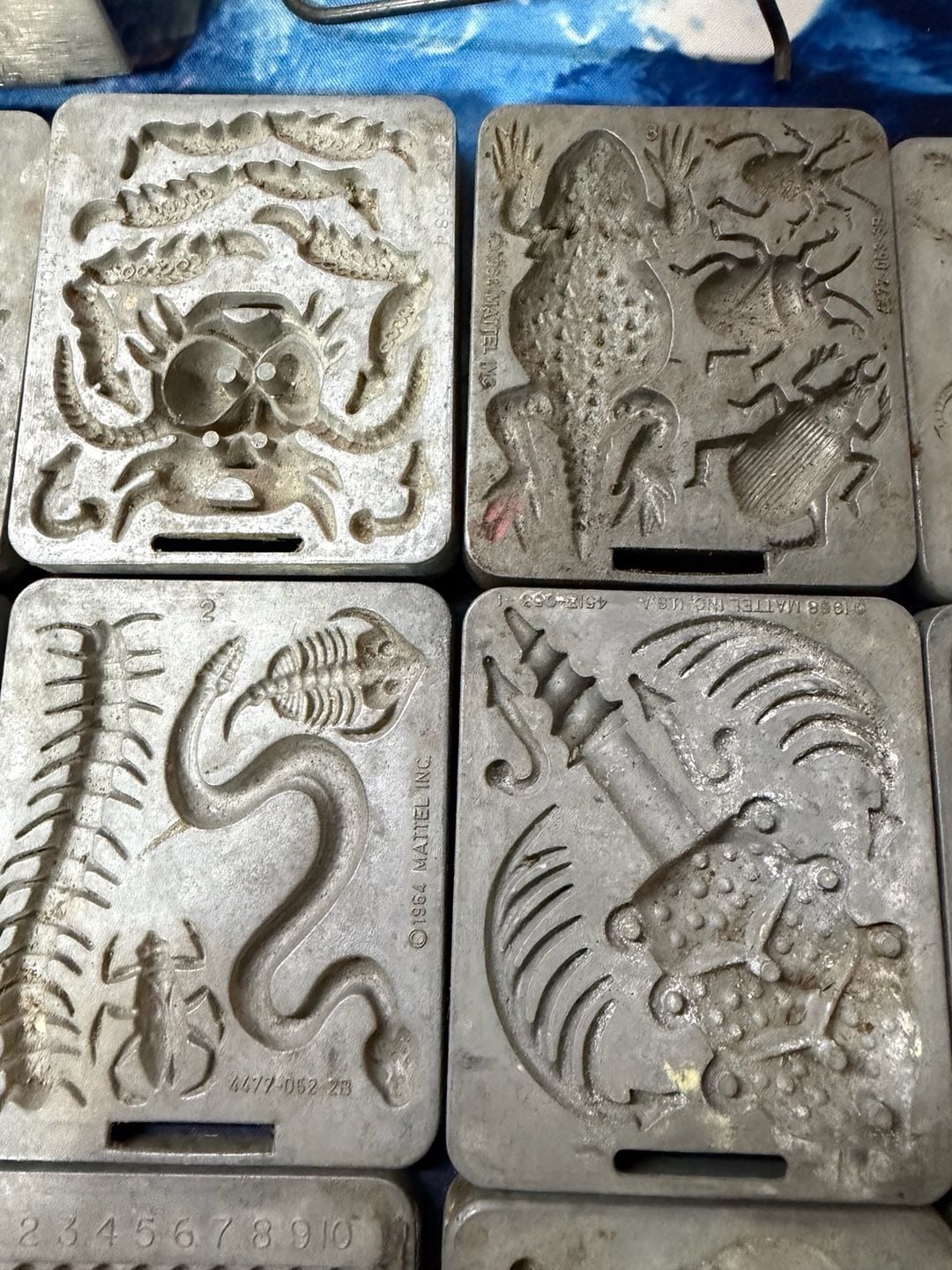Mattel Thingmaker Creeple People Eeeeks Metal Mold Lot And Heater 7
