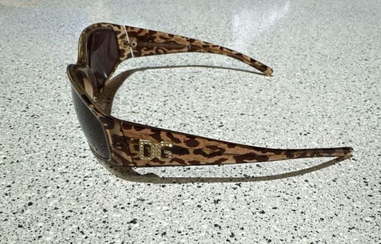 Dolce & Gabbana DG 804S Sunglasses Size 120 Brown Leopard Print 3