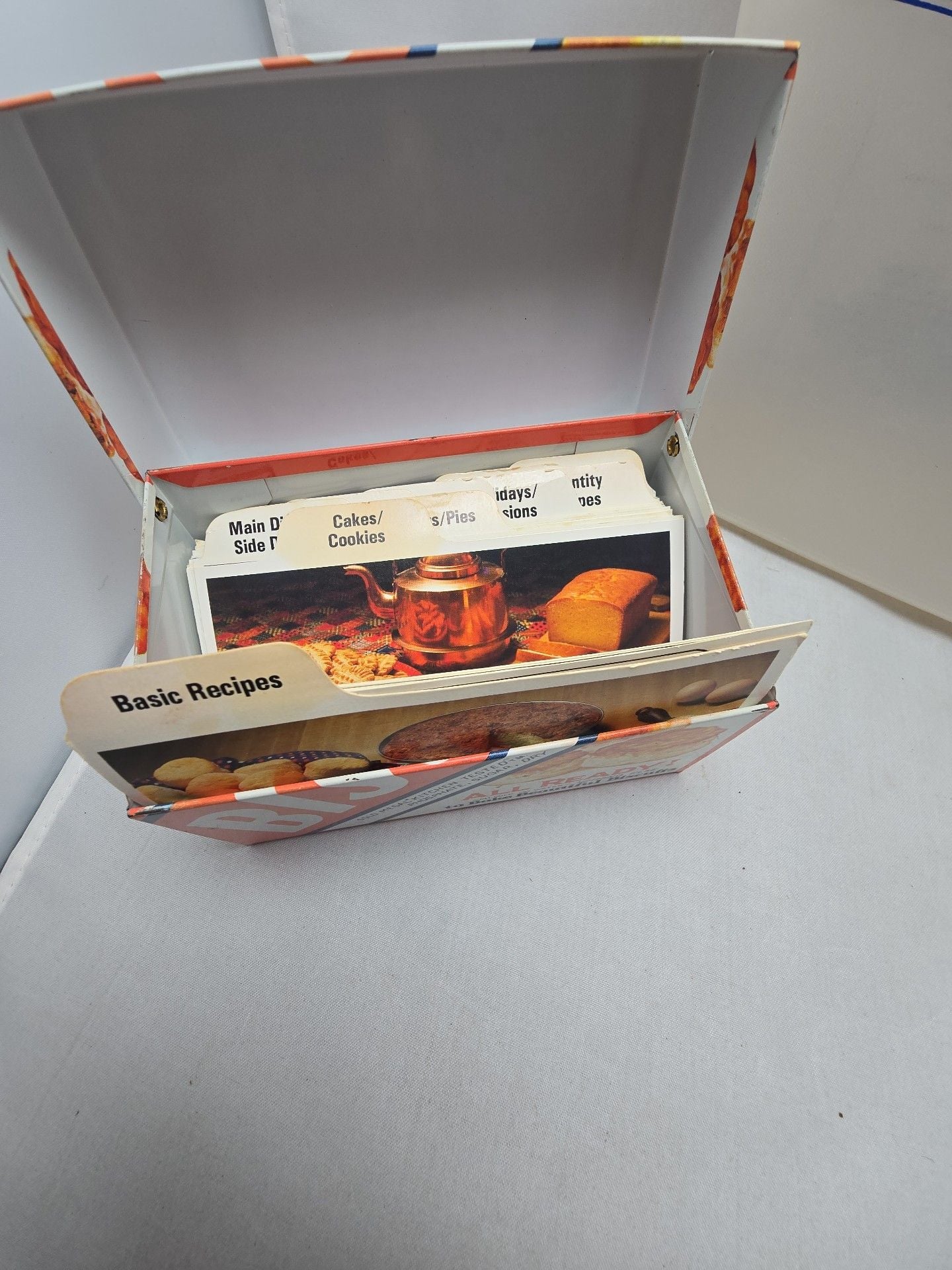 Vintage Bisquick Recipe Box And Canister Set 5