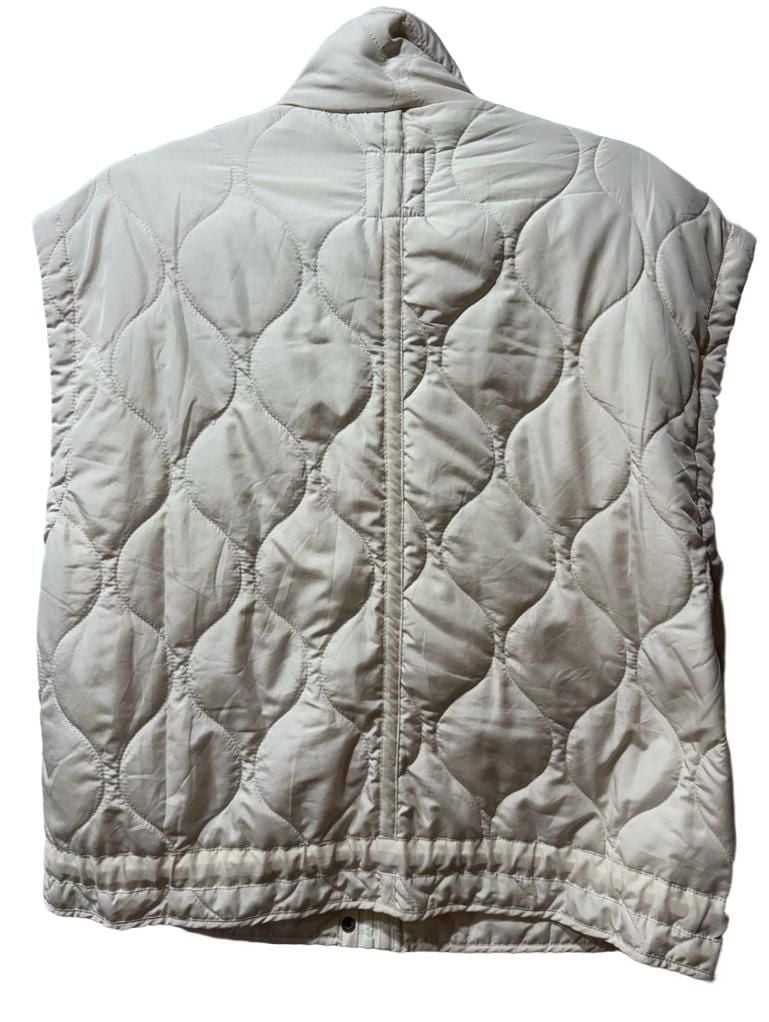 Thread & Supply Quilted Vest Cream Utility Puffer 5