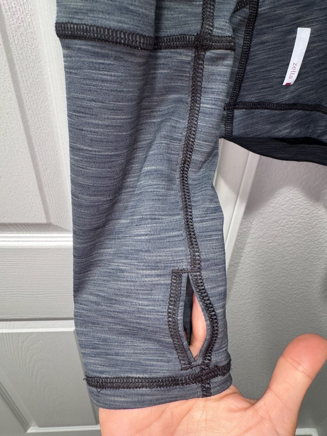 Zella Full Zip Gray Mesh Athletic Jacket 6