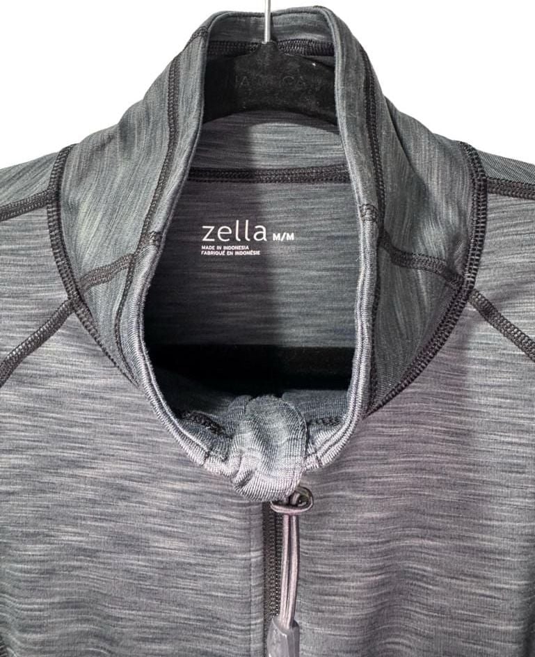 Zella Full Zip Gray Mesh Athletic Jacket 3