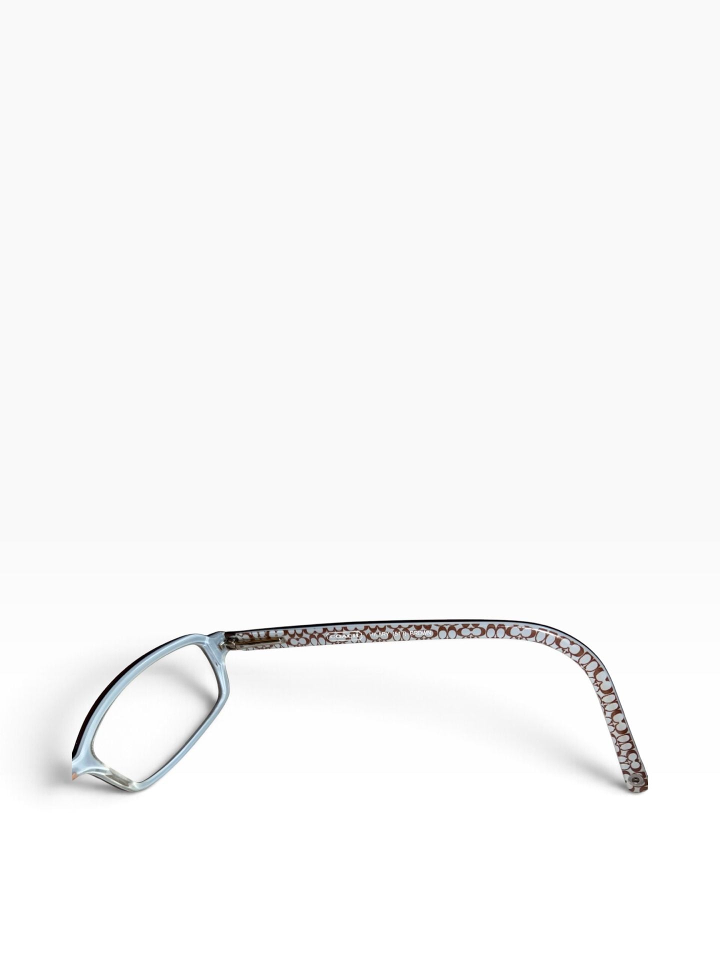 Coach Hilary Eyeglasses Size 47-17-135 Brown Signature C Frames 6
