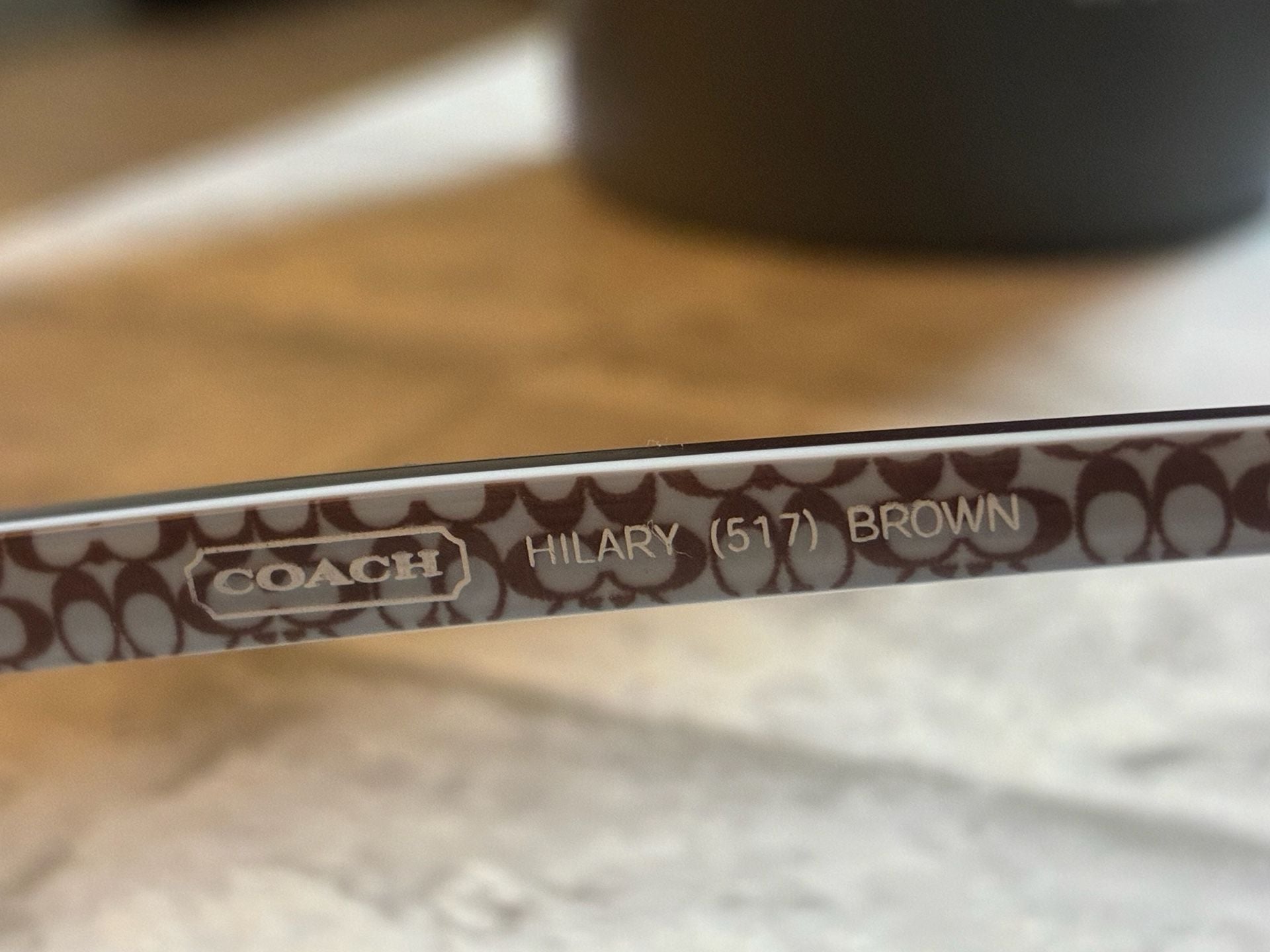 Coach Hilary Eyeglasses Size 47-17-135 Brown Signature C Frames 9