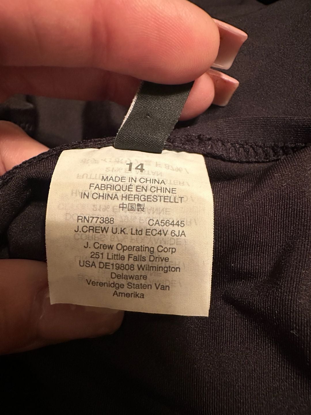 J. Crew Ruffle Plunge One-Piece Swimsuit Size 14 Black 7