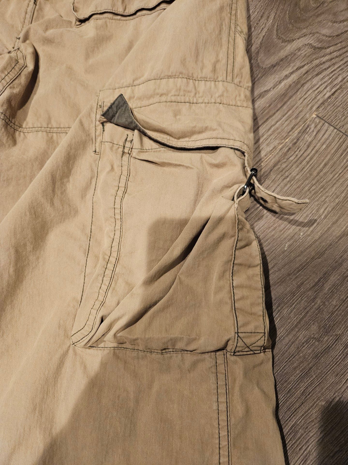 Vintage Men's Bugle Boy Convertible Cargo Pants 90s/Y2K Skater Size 36x32 8