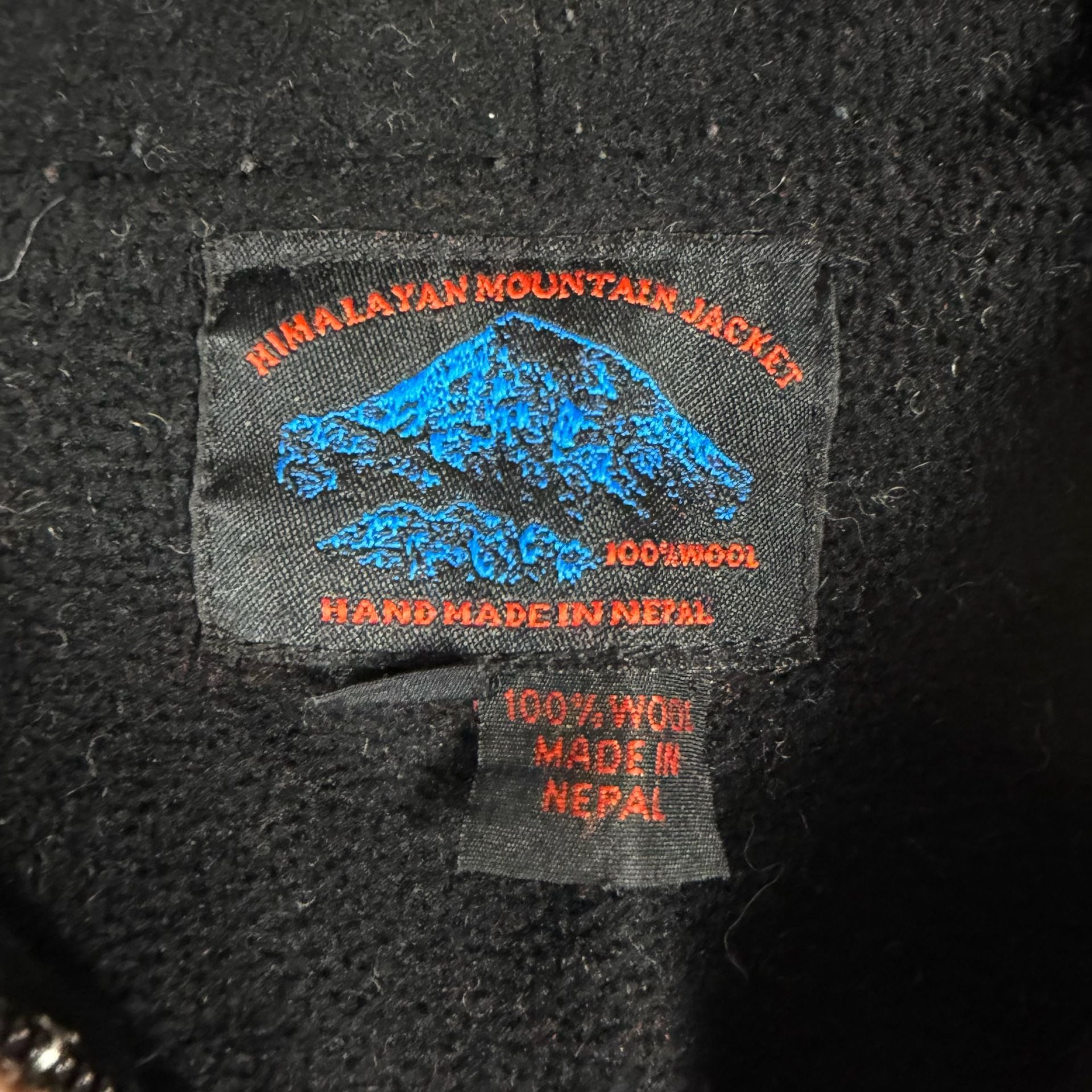 Himalayan Mountain Jacket Wool Fair Isle Zip Hoodie Fleece Lined 3