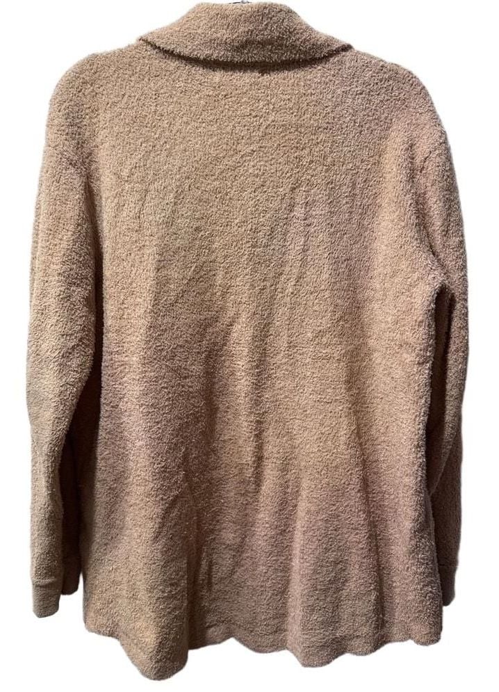 William Rast Brown Fuzzy Button Up Long Sleeve Shacket 6