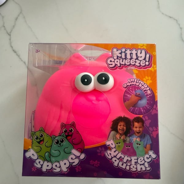 PPNC Kitty Squeeze Pink Jumbo Squishy Toy New
