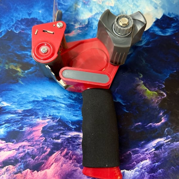 3M Scotch Tape Pistol Grip Packaging Dispenser Red Metal