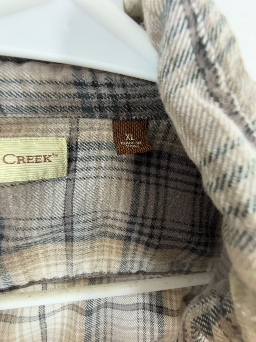 Hobbs Creek Flannel Shirt Size XL Brown Plaid Long Sleeve Button Down 3