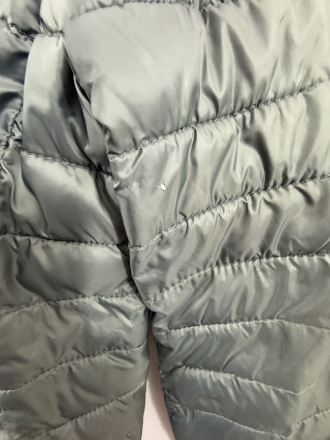 Stillwater Supply Co. Puffer Jacket Size L Gray Hooded Lightweight 8