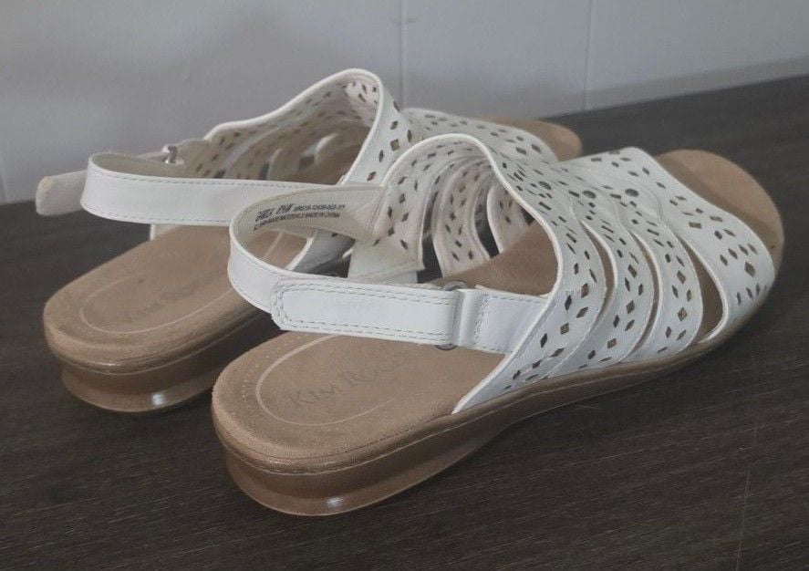 Kim Rogers Gamila Size 8.5M White Sandals 7