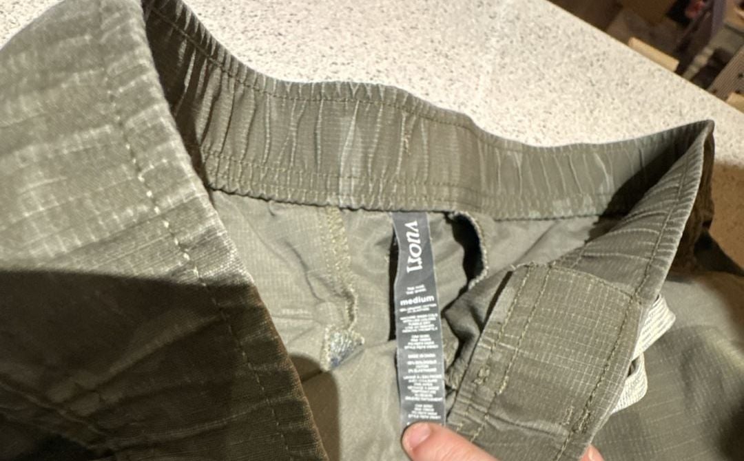 Vuori Ripstop Pant Size Medium Green Camo Organic Cotton Utility Pants 6