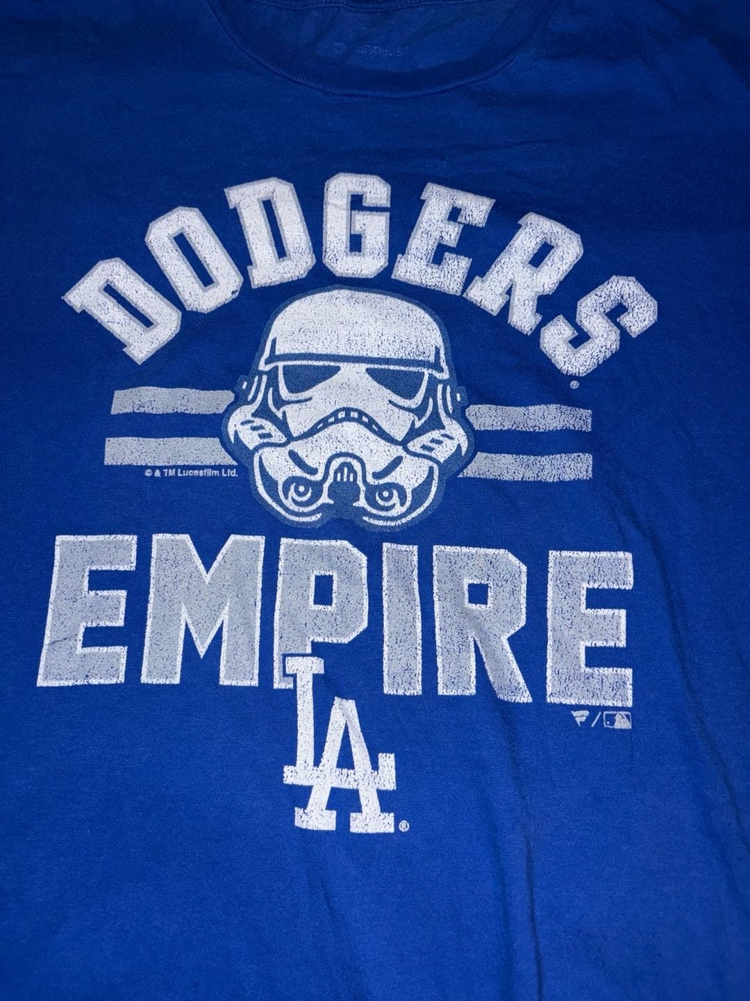 Fanatics Los Angeles Dodgers Youth XL Star Wars T-Shirt Blue 2