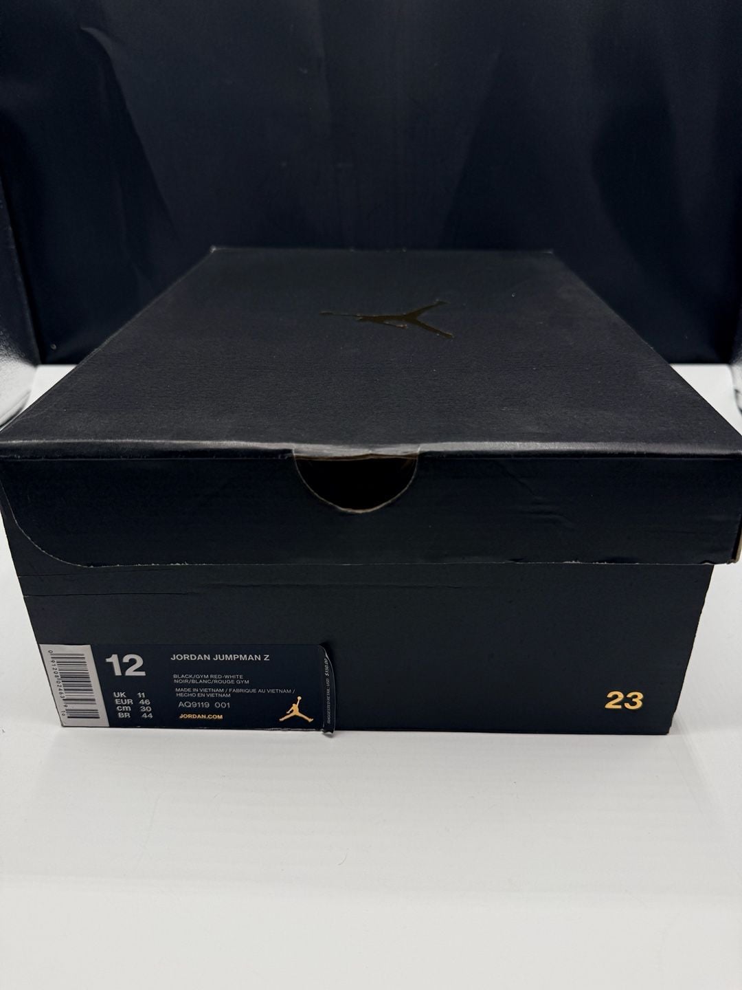 Jordan Jumpman Z Size 12 Black Gym Red White AQ9119-001 Sneakers Brand New !! 4