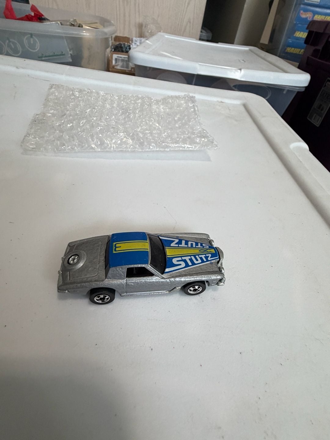 Hot Wheels Black Wall STUTZ BLACKHAWK Hong Kong Blackwall 1979 Silver NM/M 1