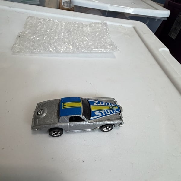 Hot Wheels Black Wall STUTZ BLACKHAWK Hong Kong Blackwall 1979 Silver NM/M