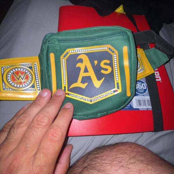 WWE MLB Oakland Athletics Belt Bag Undisputed Champion Fanny Pack