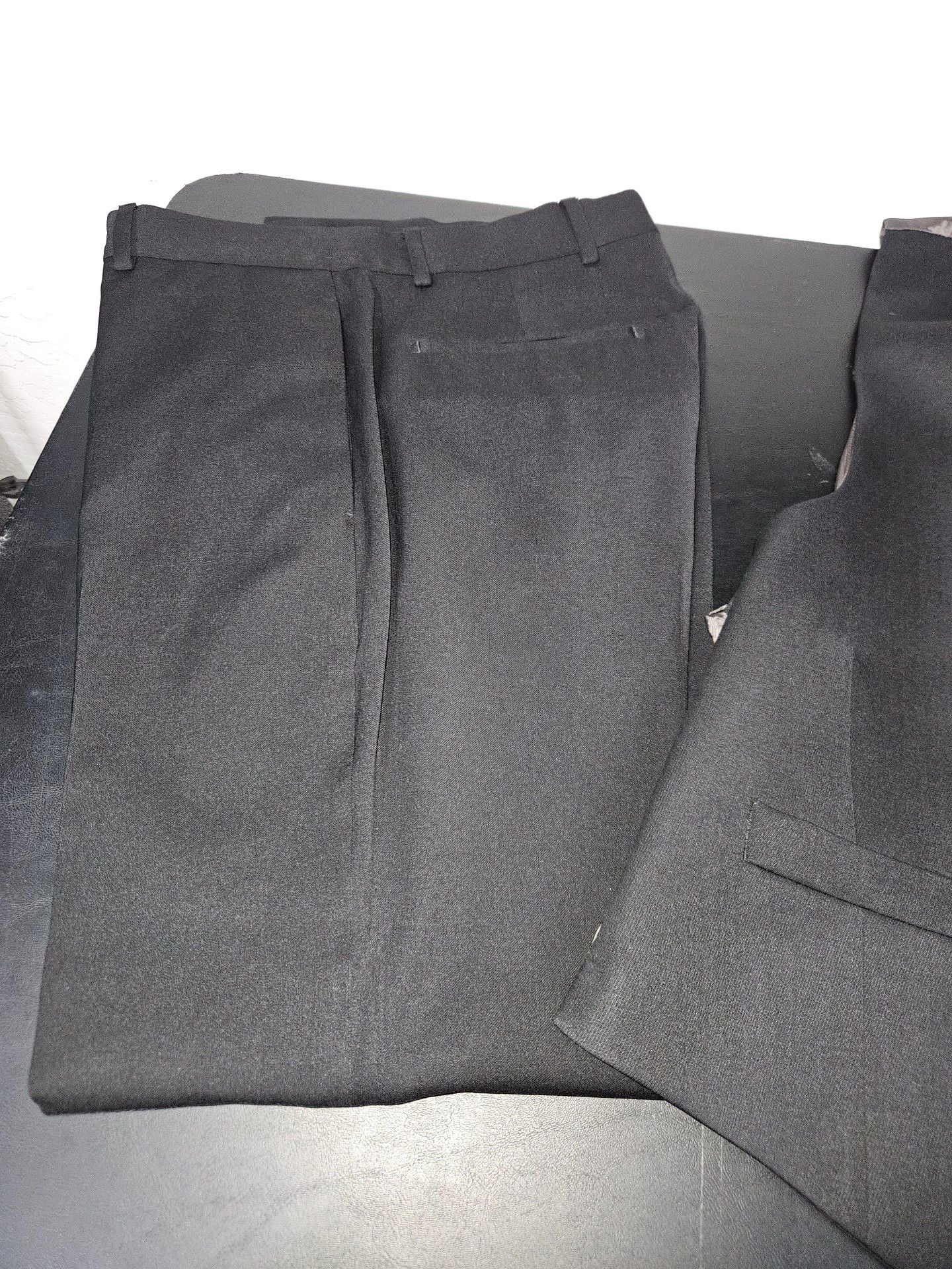 Banana Republic Modern Fit Suit Jacket Vest Set 38S Black 3-piece pants 29x30 10