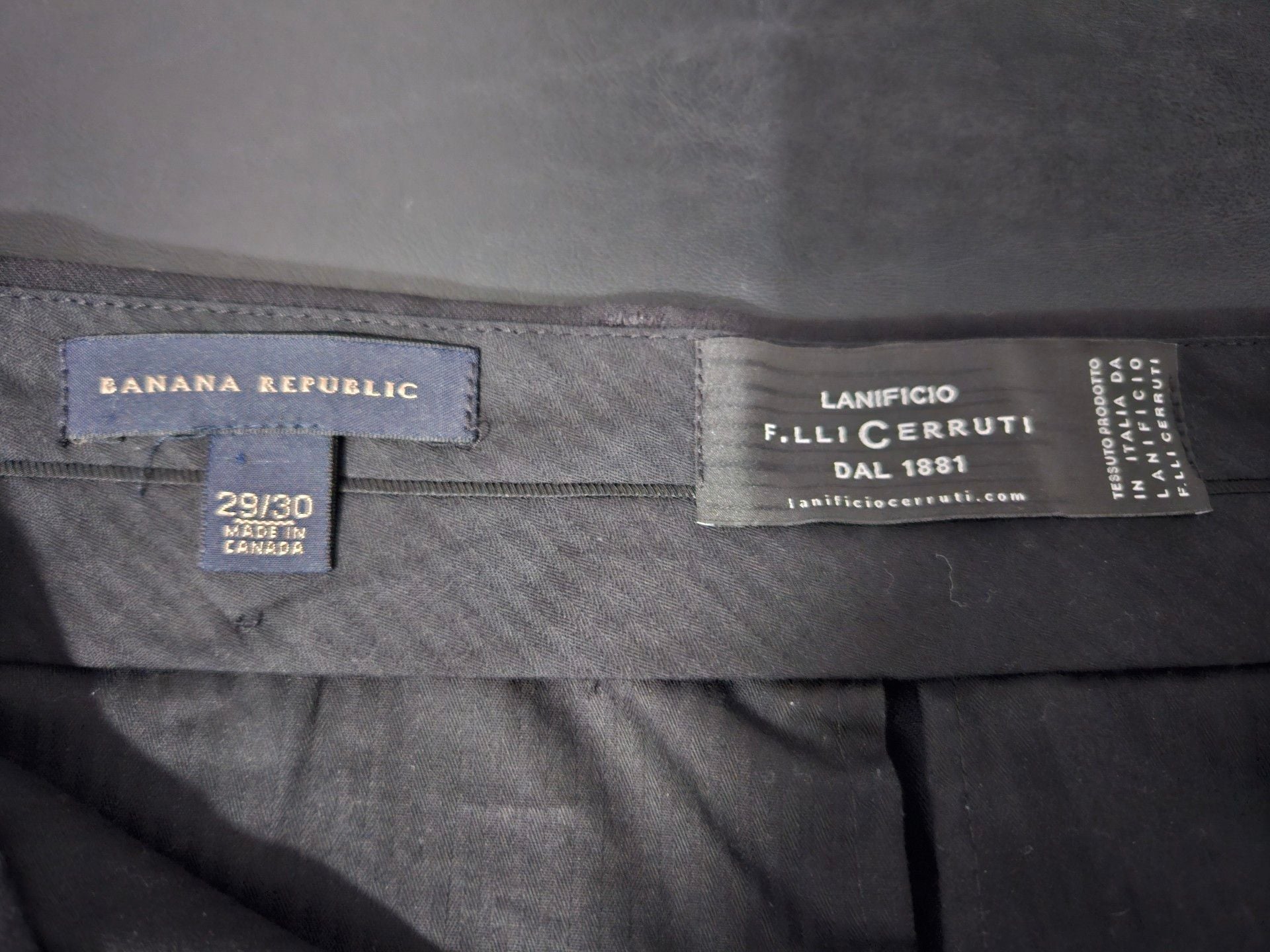 Banana Republic Modern Fit Suit Jacket Vest Set 38S Black 3-piece pants 29x30 14