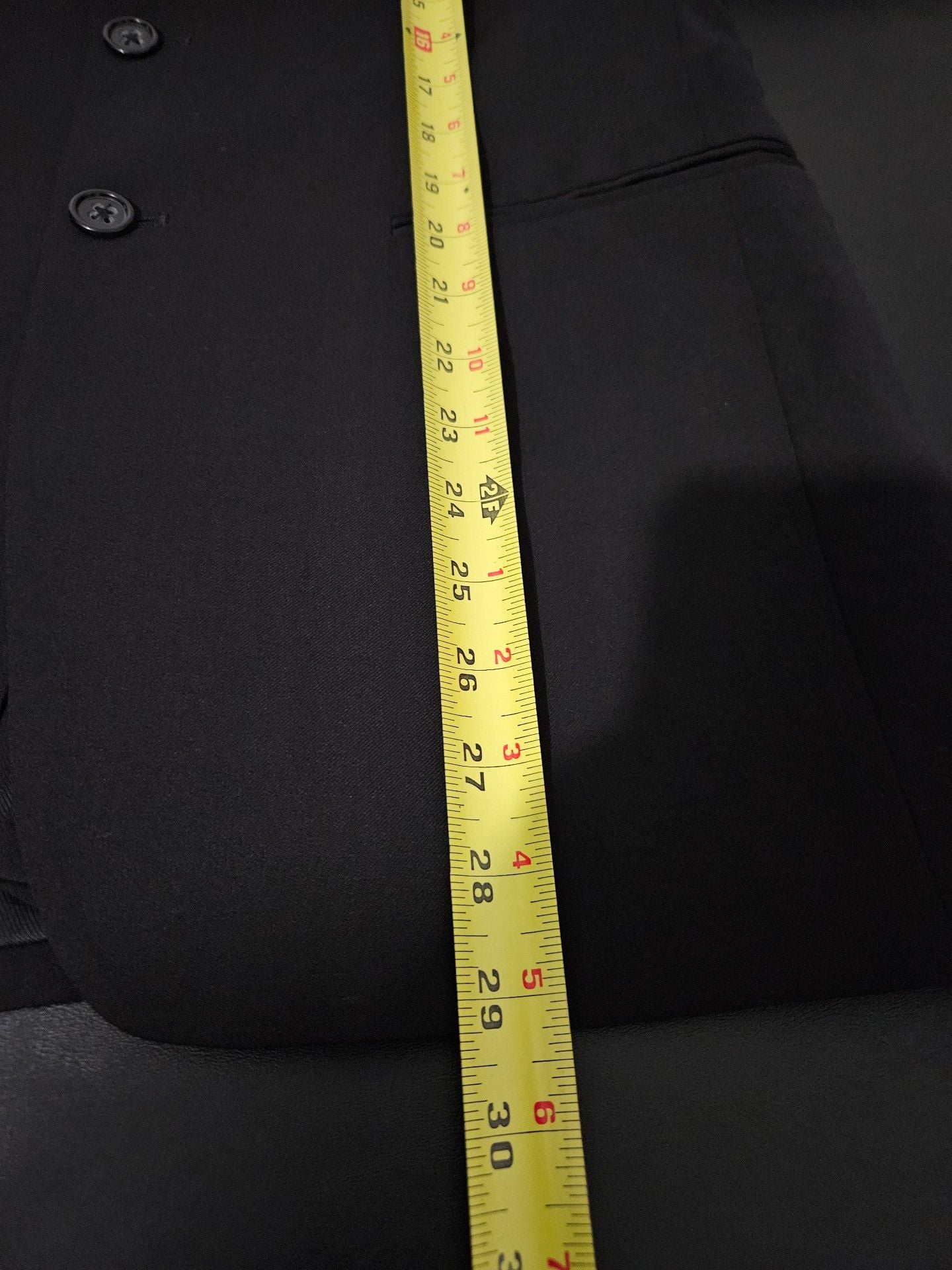 Banana Republic Modern Fit Suit Jacket Vest Set 38S Black 3-piece pants 29x30 16