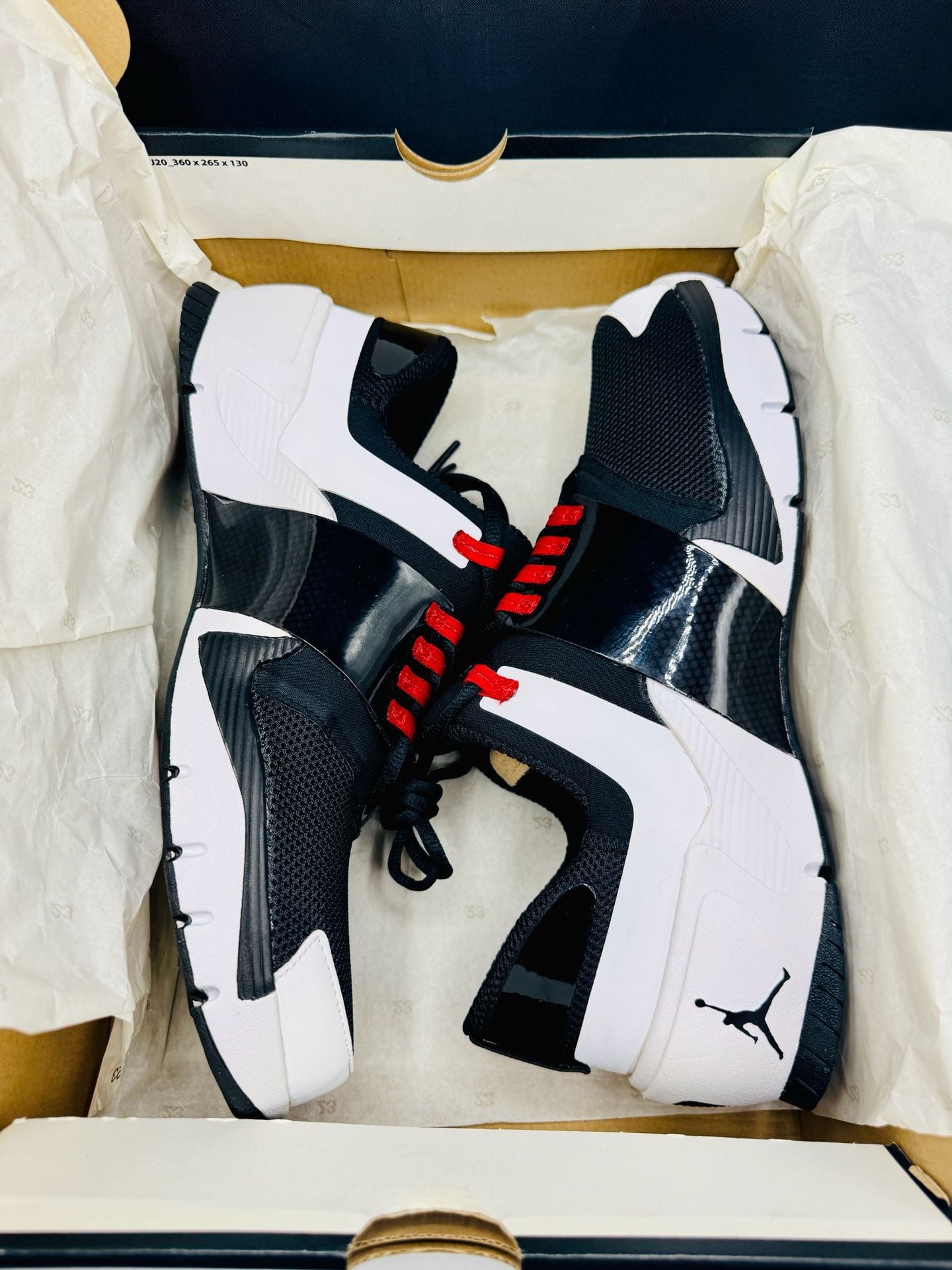 Jordan Alpha Trunner Size 12 Black White Gym Red 919714-002 Brand New!! 3