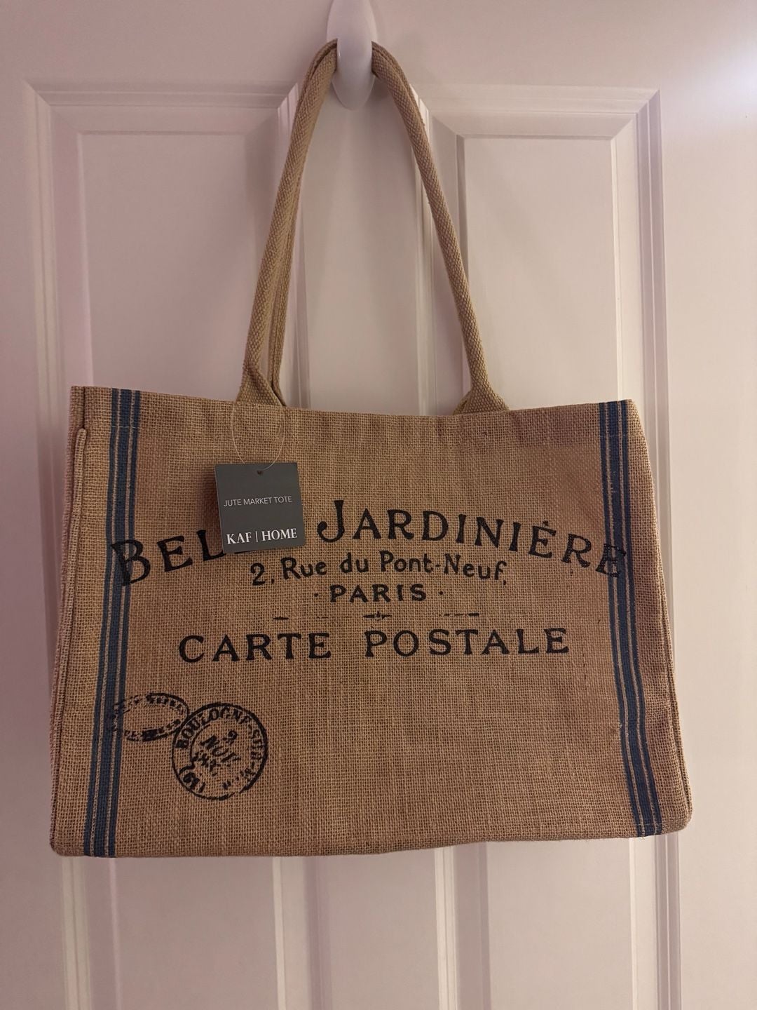 Kaf Home Belle Jardiniere Jute Market Tote Bag 2
